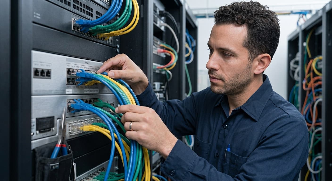 Additional structured cabling and patch-panel example
