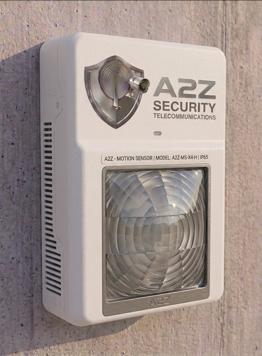 A2Z wall-mounted motion sensor with PIR lens and status LED